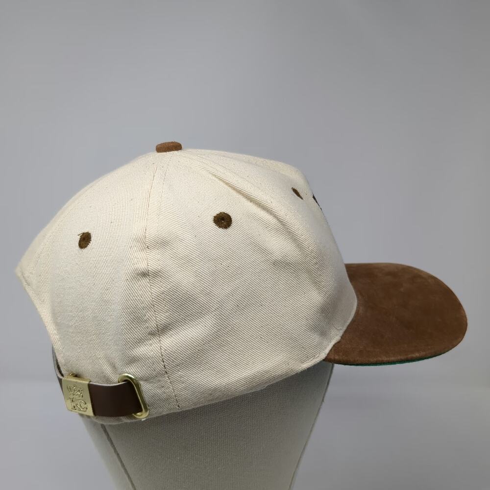 KC Baseball Cap Beige One Size Faux Suede Brim Will Golf 4 Food Novelty Hat - Picture 5 of 9